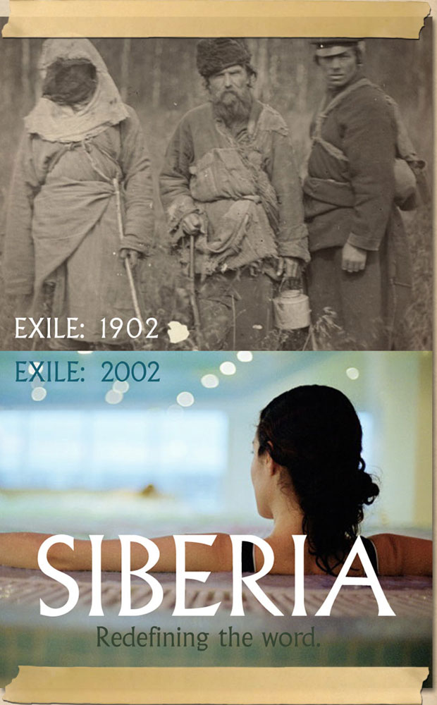 Siberia travel poster